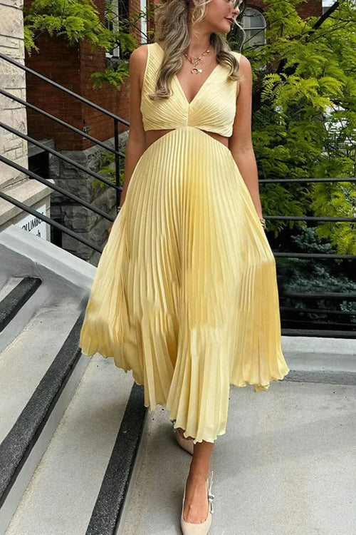 Abigail - Elegant Pleated Evening Dress